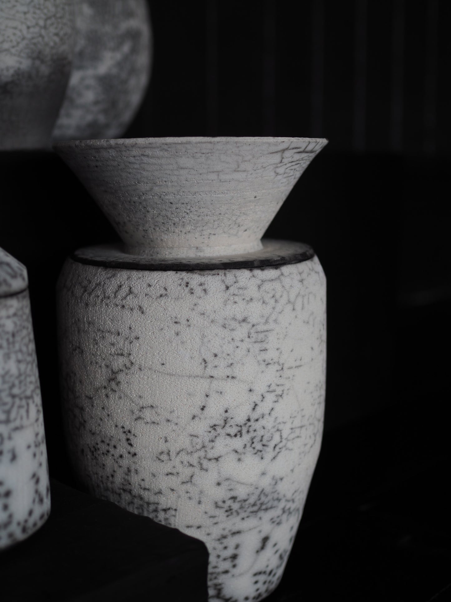 Low Lidded Raku Vessel