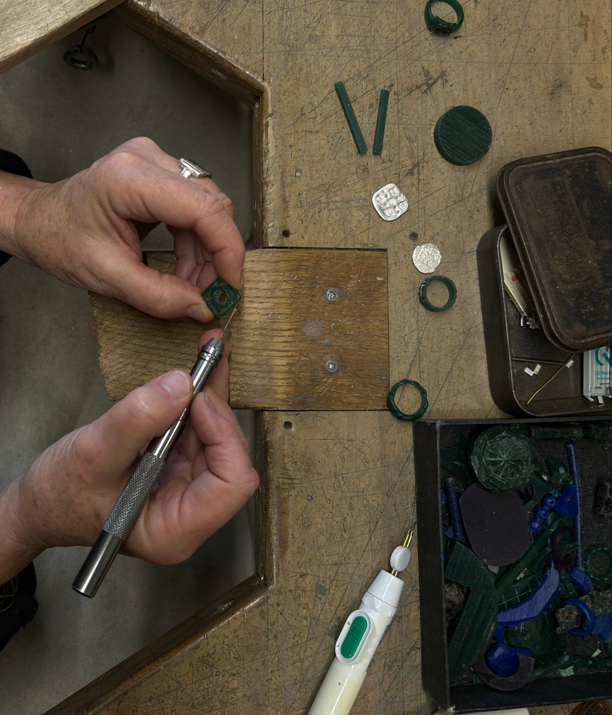 Jewellery Lesson - Carving meaning, Wax to metal with Lucinda Barrett - 12th July (Sun), 1-3pm - Gallery Image