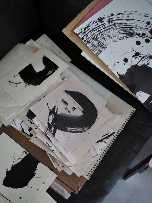 Make Your Own Brush with Cabbage Tree Leaves & Ink Drawing with the Brush, Tutor by Jane Burn