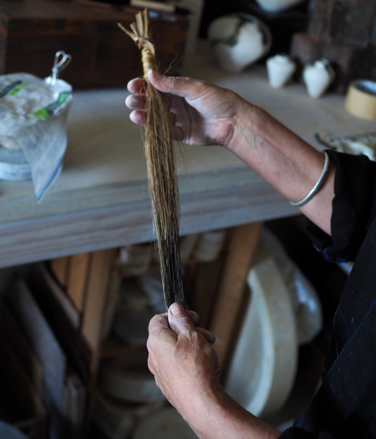 Make your Own Brush with Cabbage Tree Laves & Ink Drawing - Tutor by Jane Burn - Gallery Image