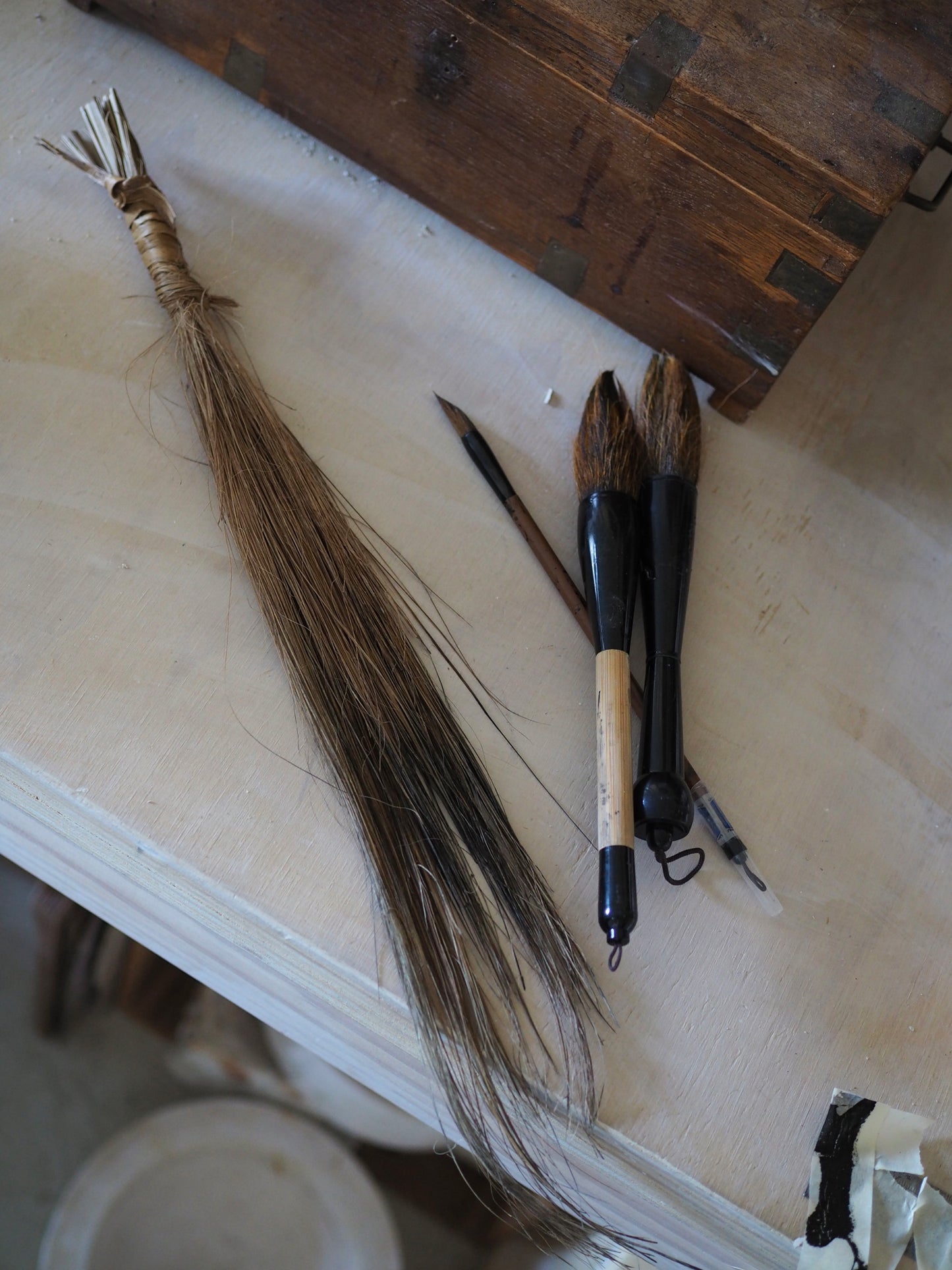 Make Your Own Brush with Cabbage Tree Leaves & Ink Drawing with the Brush, Tutor by Jane Burn