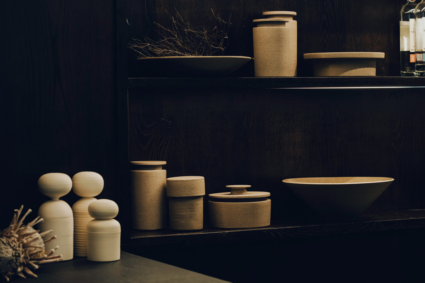 Canister - Sand, ( Bowl with Lid )