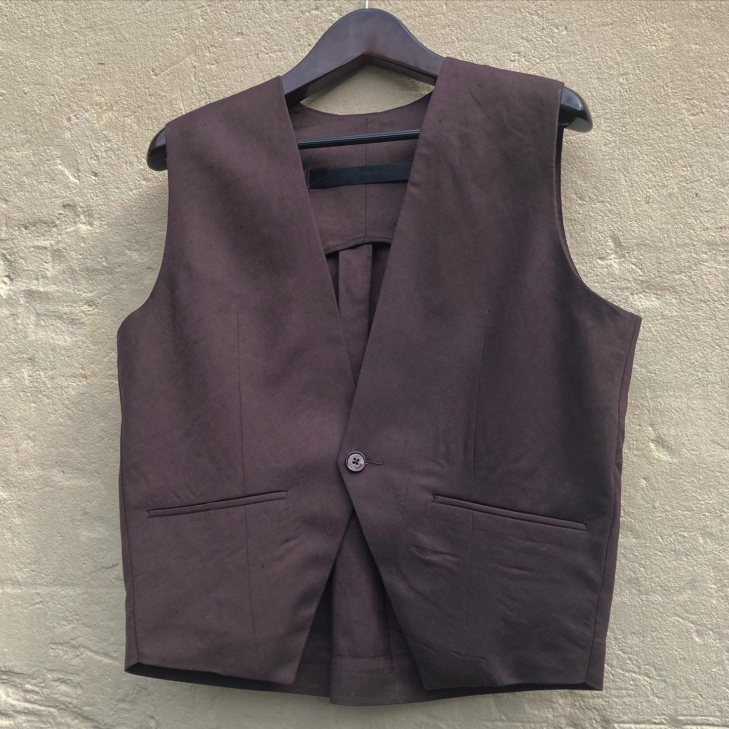 Single Button Vest