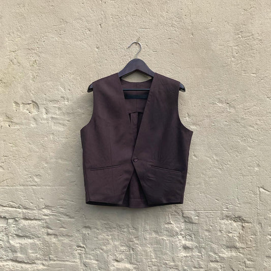 Single Button Vest