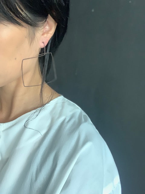 Earrings - Oxidised Sterling silver
