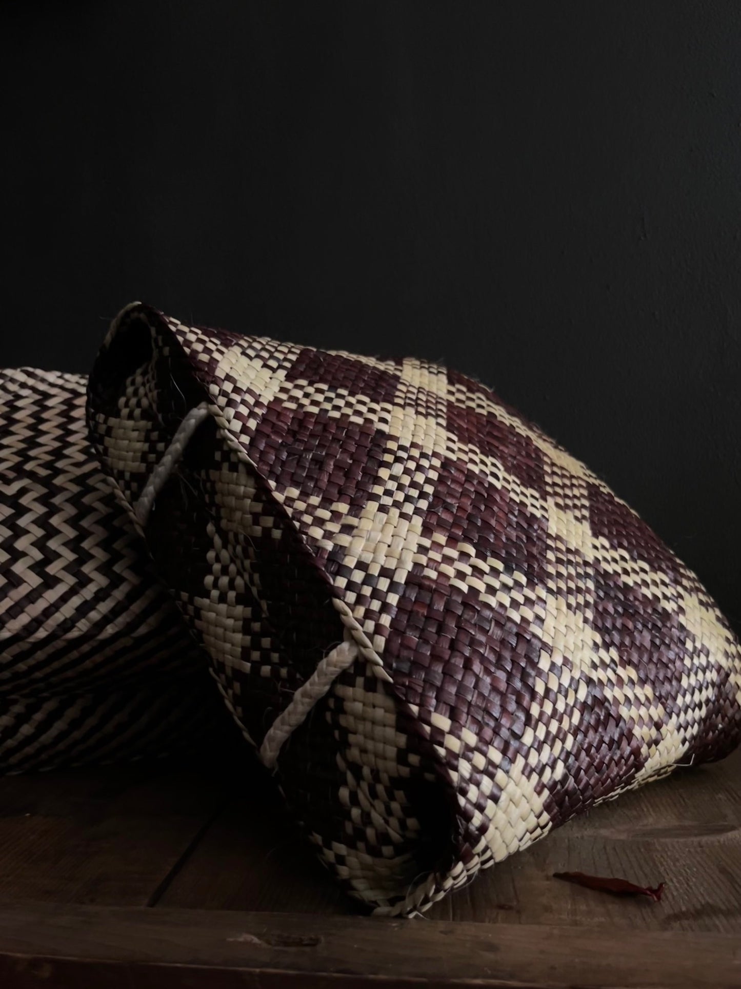 Medium Kete whakairo - Aramoana or Tartan