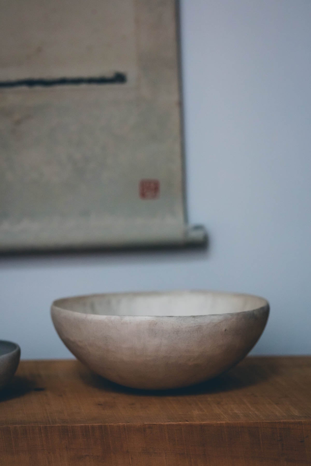 Large bowl in Silver White