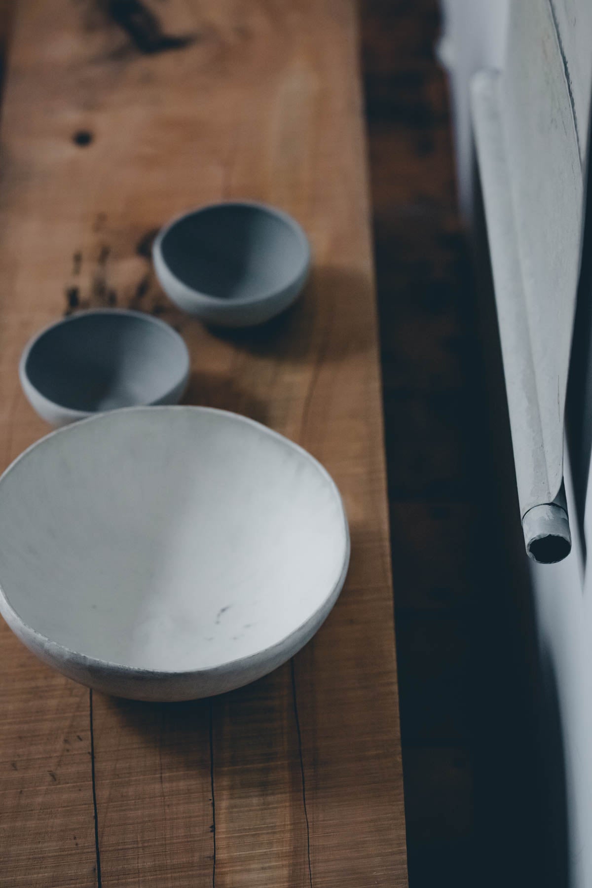 Large bowl in Silver White