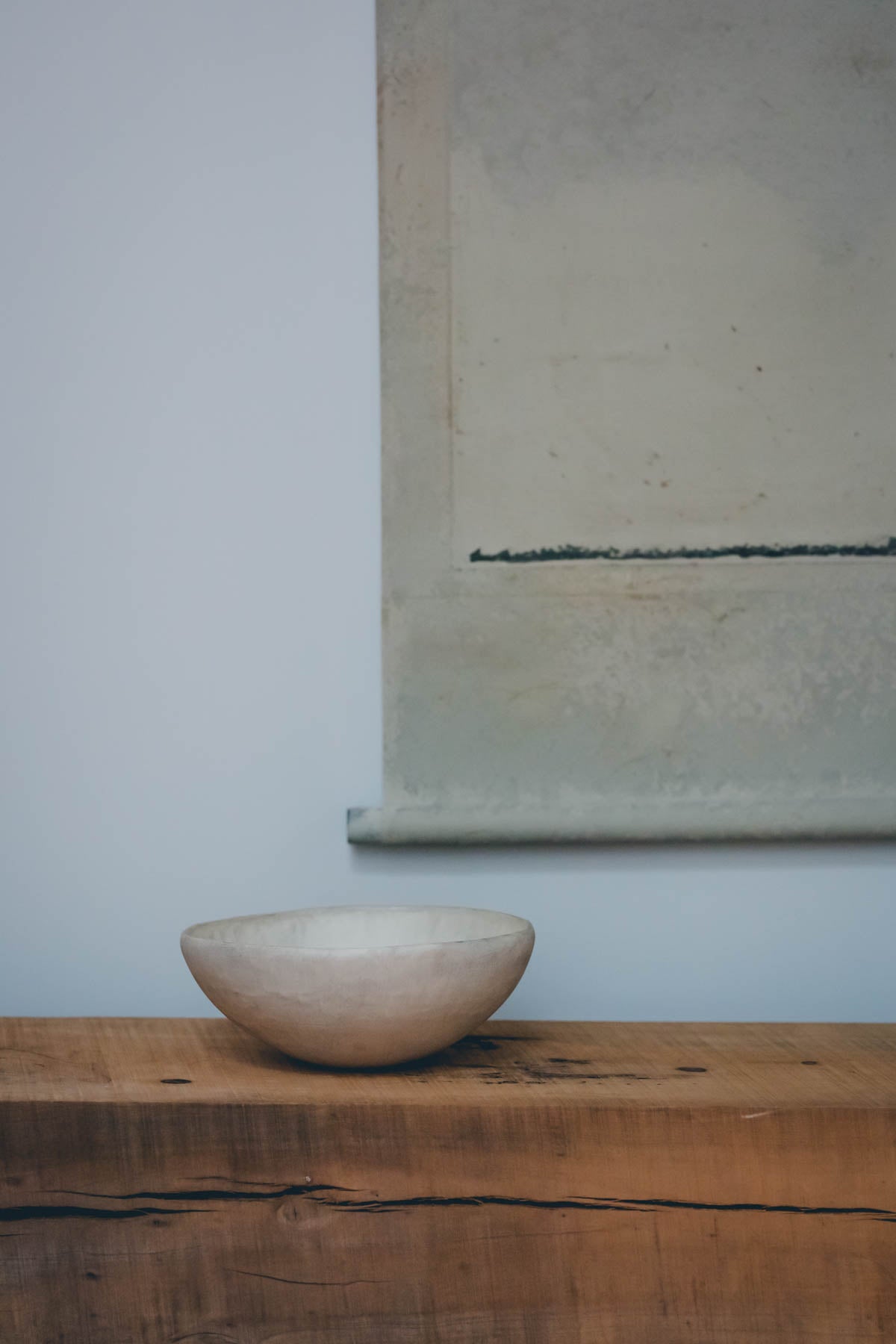 Large bowl in Silver White