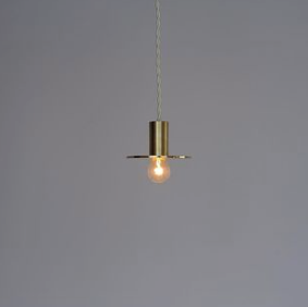 Hanging Light - Brass Gold or Black